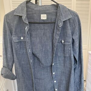 J. Crew Women's Casual Denim Shirt